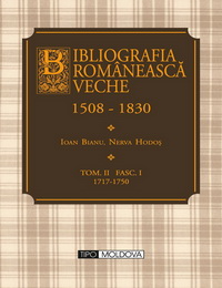 coperta carte bibliografia romaneasca veche
vol. ii  de ioan bianu, dan simionescu